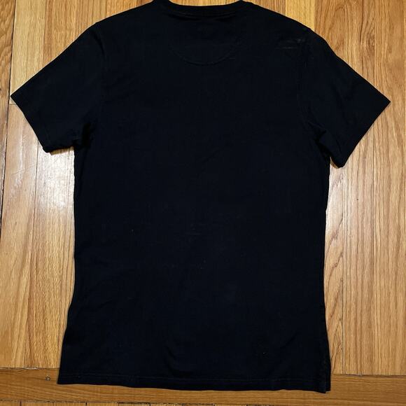 Barbour Men’s Tartan Pocket Trim Crewneck Short Sleeve Black T-Shirt Medium - Picture 2 of 9